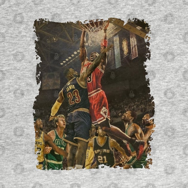 Over The Top, Many Great Basketball Players But The Greatest is Only One by Omeshshopart